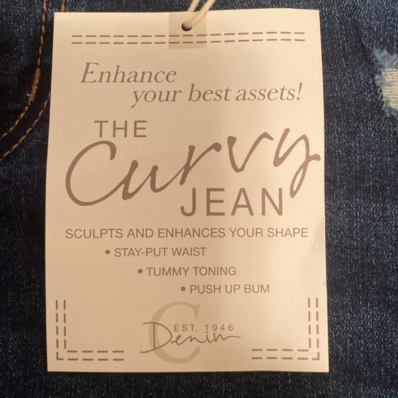 Brand New Cato Dark Wash, Curvy, Denim Shorts…size 16W & (2) 18W - Picture 7 of 8